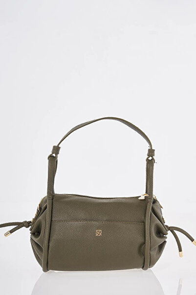 Kayra Knot Handle Hobo Bag Khaki