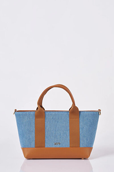 KYR Denim Bag with Logo Indigo