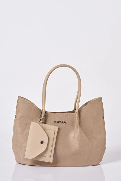 Kayra Suede Bag with Puppies Dark Mink