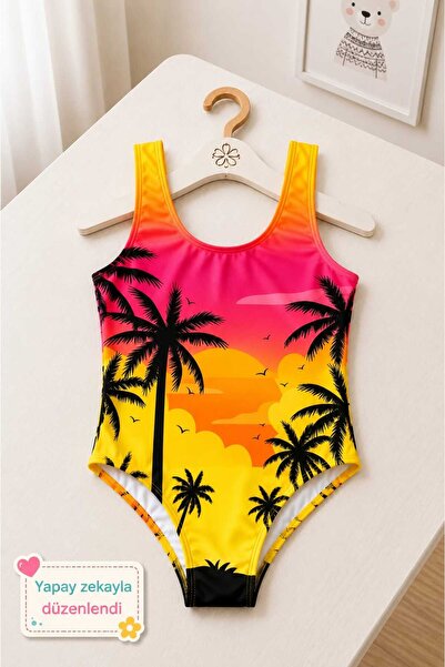 My Kids Wear Girl's Holiday Star One-Piece Swimsuit 12822