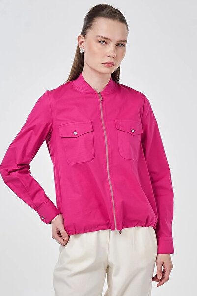 KYR College Collar Cotton Blouse Violet