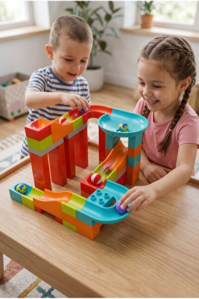 Kuzutoys LE-GO DUPLOuyumlu Yapı Oyuncak Eğitici Bloklar Sınırsız Hayal Gücü V...