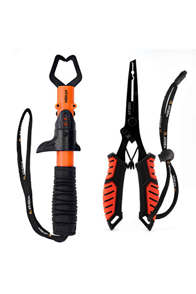 Choice Orange Stainless Steel Fishing Gripper Professional Fishing Lip Grabbe...