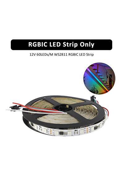 Choice شريط LED RGBIC مزود بمستشعر حركة PIR للتحكم في الإضاءة ES32 12 فولت 24...