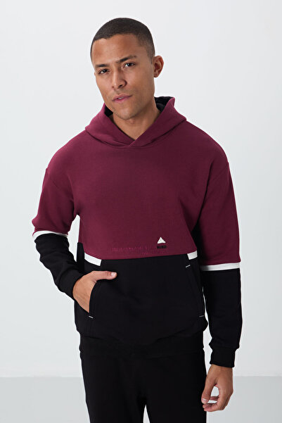 TOMMY LIFE Redbud Cotton Thick Fleece Soft Textured Comfort Fit Embroidered M...