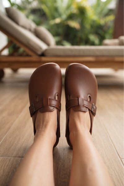 DOGİYE 6349 Brown Comfort Sabo Slippers
