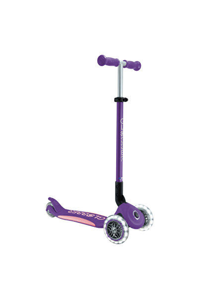 Globber Elite Deluxe Işıklı Scooter - Koyu Mor