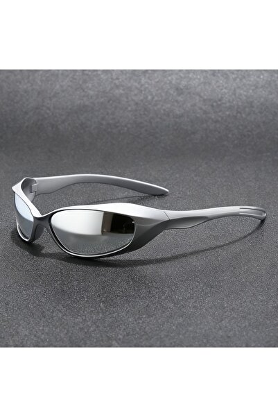 Choice silvery 1PC Y2K Future Technology Style Punk Eyewear Women Shades Sung...