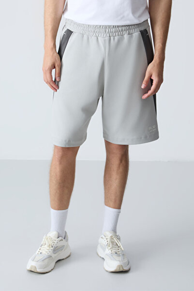 AIR JONES Taş Pamuklu Kalın Yumuşak Dokulu Standart Fit Basic Erkek Şort  - 8...