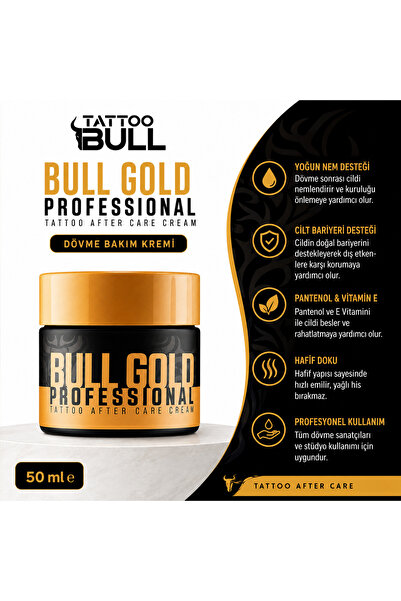 TattooBull Gold Professional Dövme Sonrası Bakım Kremi