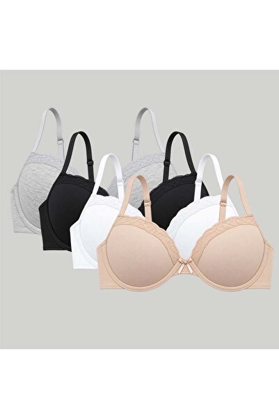 BONBON Women's Cotton Dowry Bag, Gift Bag, 4 Color Cups, Ornamental Lace Bra ...