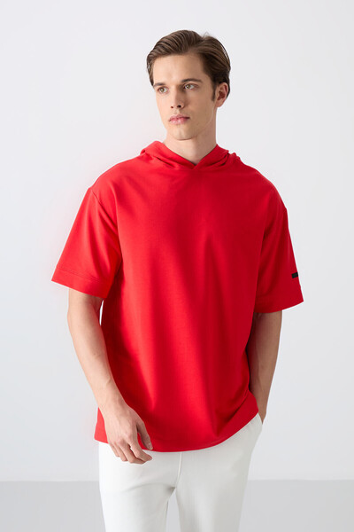 TOMMY LIFE Fiesta Cotton Thick Soft Textured Oversize Fit Basic Men's T-Shirt...