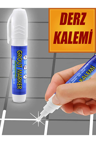NUBLADO Mermer Fayans Derz Dolgusu Boyama Boyası Kalemi Beyaz Hızlı Kuruyan S...