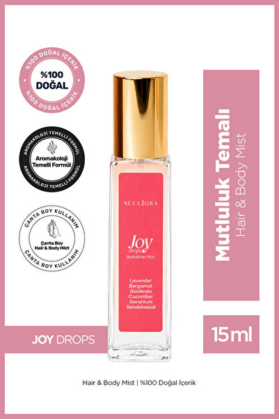NEVALORA JOY DROPS – Mutluluk Temalı Hair & Body Mist | 15 ml
