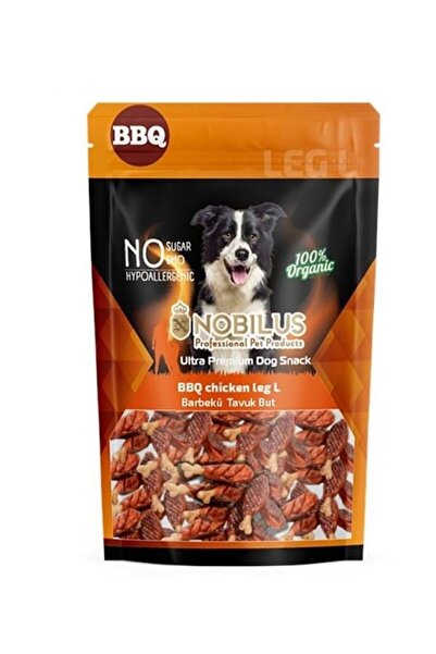 NOBİLUS Barbekü Soslu Tavuk But Köpek Ödül Maması 80 Gr