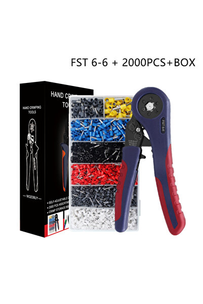 Choice9 FST 6-6 2000KIT WOZOBUY Tubular Terminals Crimping Tools FST-10S 0.08...