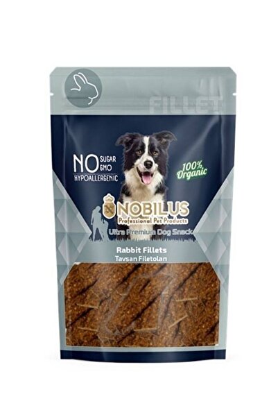 NOBİLUS Tavşan Etli Fileto Köpek Ödül Maması 80gr