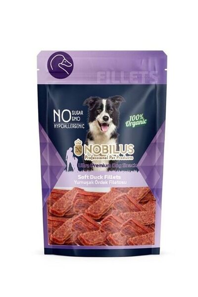 NOBİLUS Ördek Etli Fileto Köpek Ödül Maması 80gr