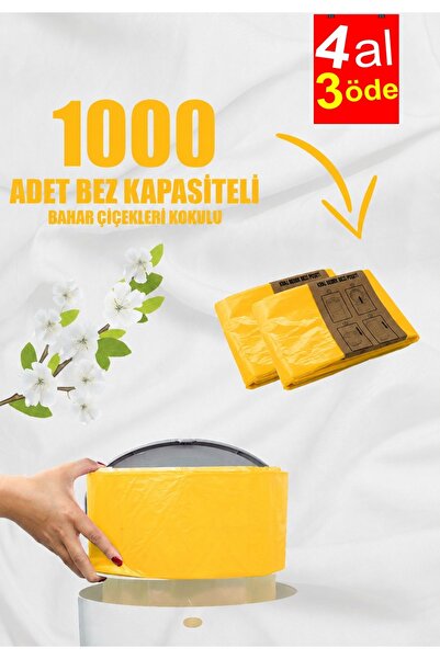 Korbell Kirli Bebek Bezi Kovaları Ile Uyumlu Muadil 1000 Bebek Bezi Kapasitel...
