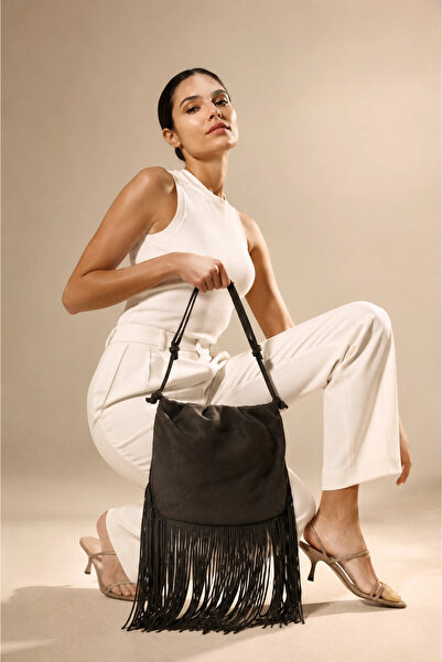 Bueno Shoes Mink Suede Women's Crossbody Bag