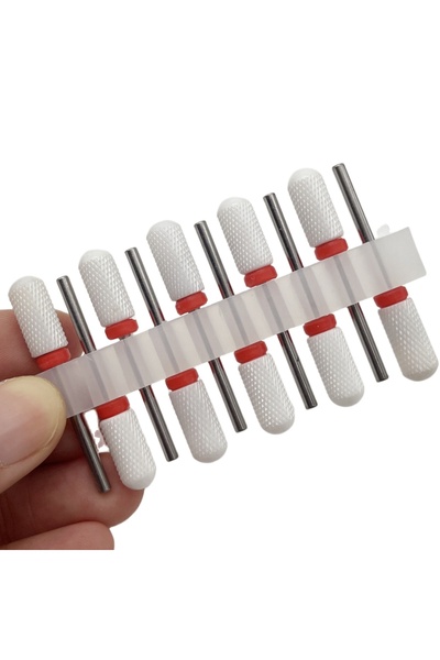 Choice19 TC10P-17 10Pcs/set Ceramic Nail Drill Bit Set Rotate Burr Milling Na...