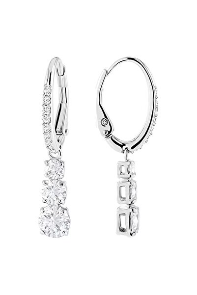 Choice E4004 Huitan Bling Bling Cubic Zirconia Drop Earring for Women Silver ...