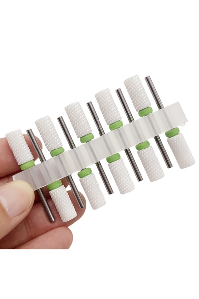 Choice30 TC10P-14 10Pcs/set Ceramic Nail Drill Bit Set Rotate Burr Milling Na...