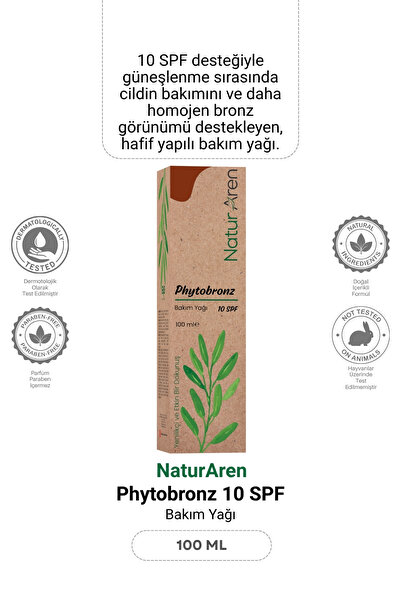 Phytobronz Bronzlaştırıcı Bakım Yağı 10 SPF 100ml