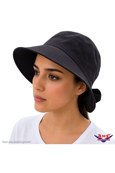 AXE SPORTSWEAR Black Bucket Fisherman Bucket Hat - Adjustable Back, Velcro an...