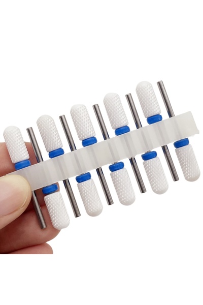 Choice18 TC10P-18 10Pcs/set Ceramic Nail Drill Bit Set Rotate Burr Milling Na...