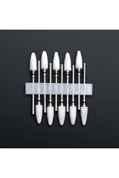 Choice26 TC10P-10 10Pcs/set Ceramic Nail Drill Bit Set Rotate Burr Milling Na...