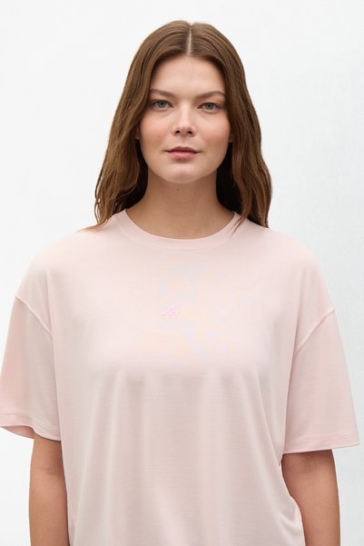 MORE ACTIVE Voyage Süet Dokulu Jersey T-Shirt
