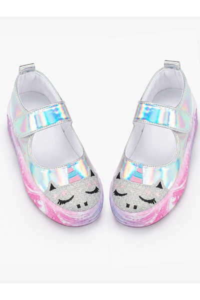 Casabony Unicorn Dream Hologram Κοριτσίστικα Αθλητικά Παπούτσια Μπαλαρίνας