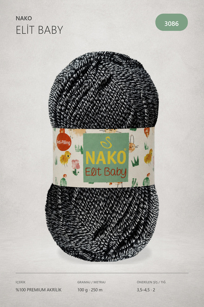 NAKO N.ako Elit Baby Anti Pilling Tüylenmeyen Bebek Ipi 3086