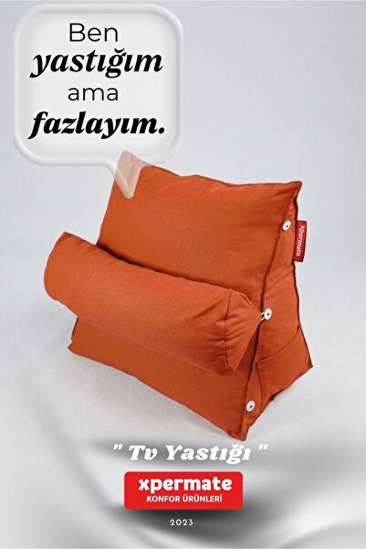 XPERMATE Sırt Destek Yastığı Bel Boyun Destekli Yastık TV Yastığı Okuma Yastı...