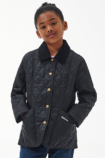 Barbour Summer Liddesdale Kız Çocuk Kapitone Ceket BK71 Black Gardenia