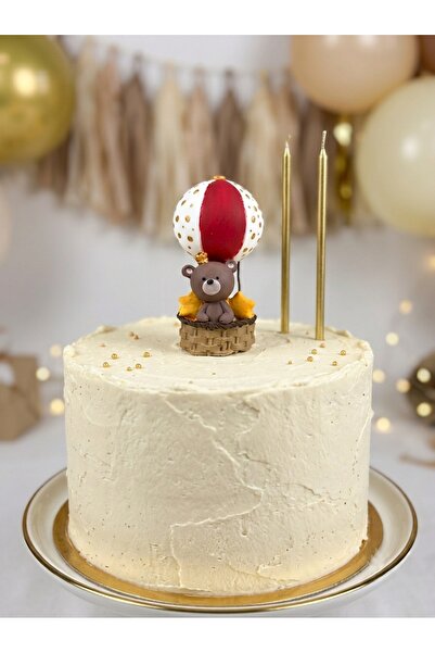 Ca.Gi Handmade Flying Balloon / Cake Decoration with Teddy Bear Figure / Birt...