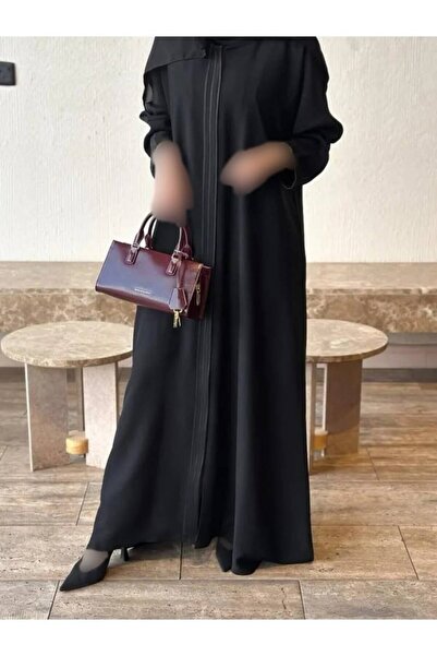 DEAL ABAYA عباية حنين من متجر ديل (DEAL) – بقماش كتان بقصة ربع كلوش