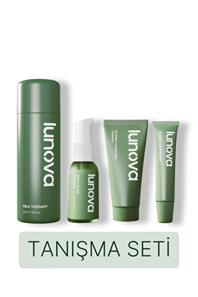 Lunova 4’lü Bakım Seti | 150 ML Milk Serum, Dewy Glow, Intense Hydration, Glo...