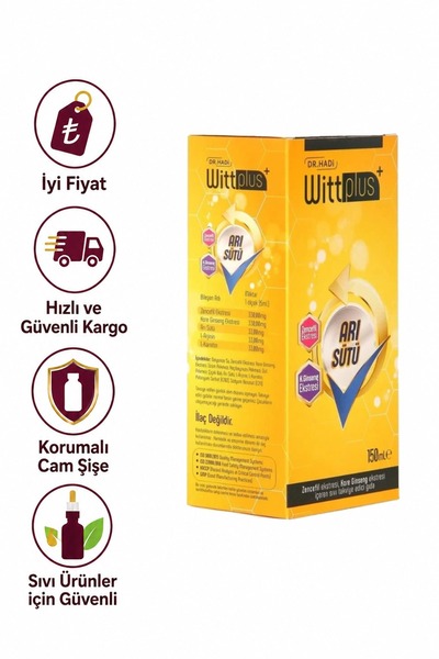 DR HADI Wittplus Arı Sütü 150ml