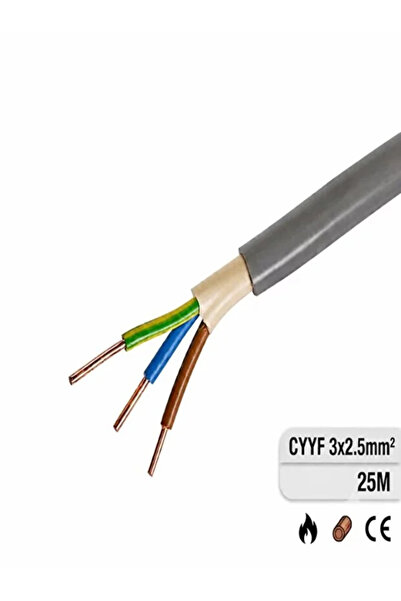 RCB Electro CYYF 3x2.5 mm² 0.6/1 kV electrical cable, Rigid copper, PVC insul...