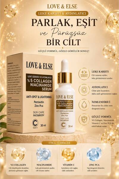 love & else Clear Glow Leke Karşıtı Cilt Bakım Serumu 30 ml