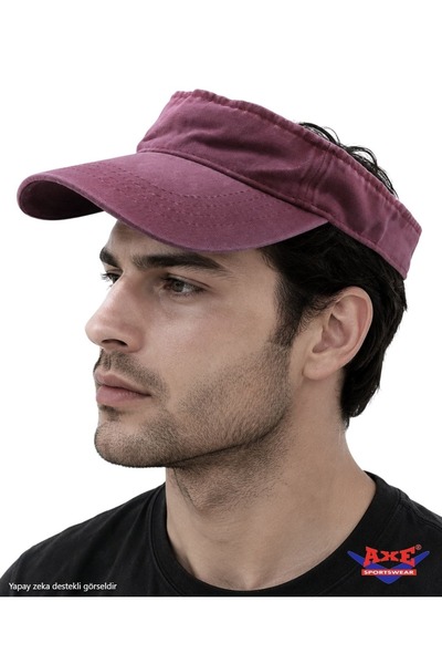 AXE SPORTSWEAR Yazlık Koyu Menekşe Üstü Açık Uv Koruyucu Arkası Cırtlı Ayarla...