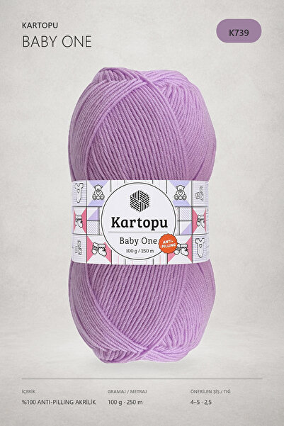 Kartopu Baby One K739 (lila) Anti-pilling El Örgü Ipi / Yünü 1 Adet