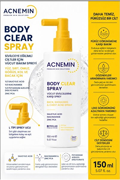 Acnemin Body Clear Acne Karşıtı Spray 150 ML