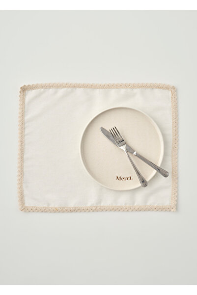 Bella Maison Eloni Kopanakili Amerikan Servis Ekru (35x45 cm)
