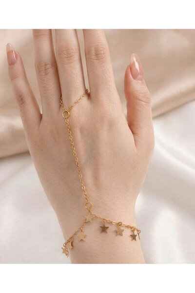 Shiklik Chain Star Model Women's Detailed Elegant Shawl