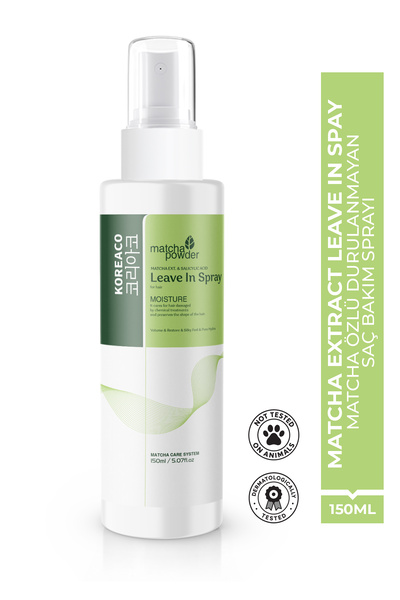 Matcha Mucize Leaving In Spray | Nemlendirici Hacim veren Yapılandırıcı Saç Spreyi 150 ml