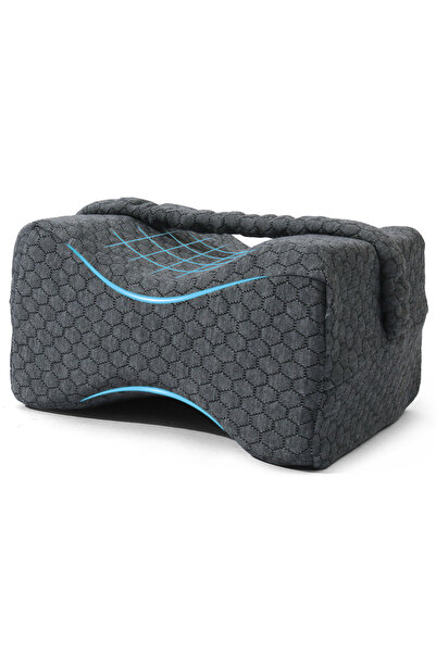 Choice Gray Knee Pillow for Side Sleepers with Straps, Soft Memory Foam Leg &...
