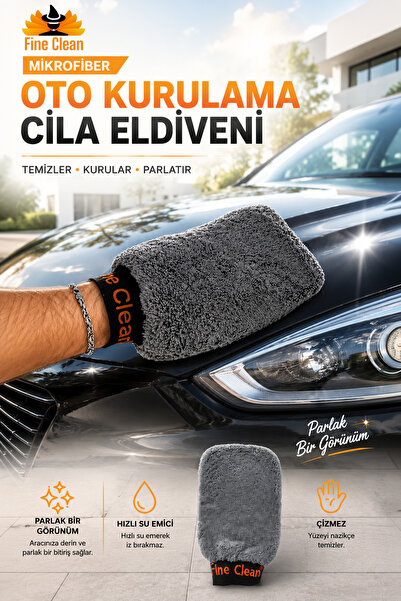 Fine Clean (1 bucată) Mănușă de lustruit pentru spălarea mașinii, burete din ...